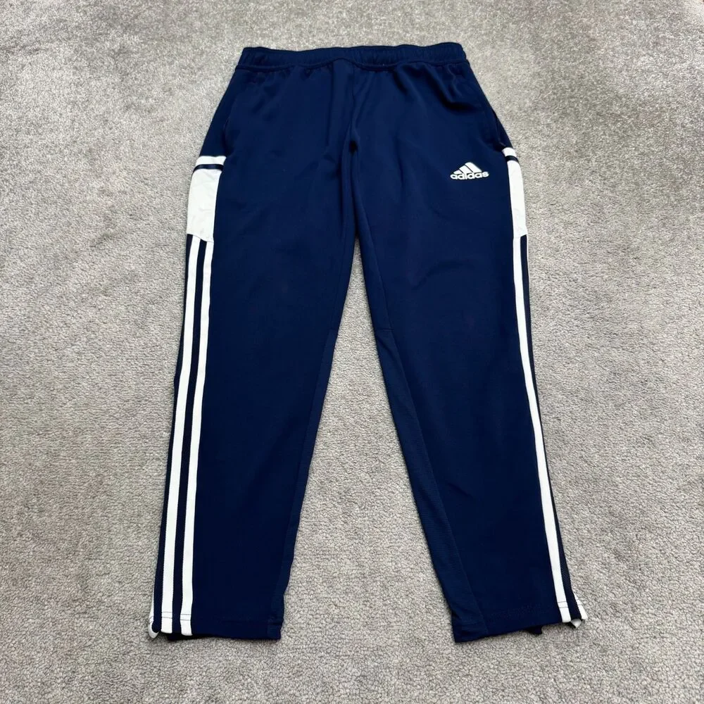 Adidas Tiro 23 League Track Joggers Pants Large Mens Blue White 3-Striped Soccer